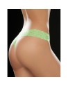 String brésilien vert en dentelle 