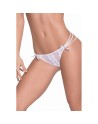String blanc élégant triple lanières 