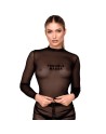 F389 Top transparent noir