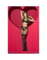 Ensemble 3 pièce, Soutien gorge  String  Porte-jarretelle, Noir 