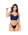 Ensemble 2 pièces Mapalé en velours floral 