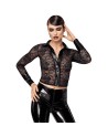 F377 Noirelle Chemise en dentelle boutonnée