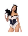 Costume sexy de soubrette 2 pièces 