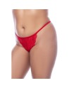 Costume sexy Mère Noël grande taille avec babydoll et string 