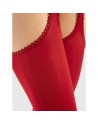 Diavola Bas jarretelles 60 DEN - Rouge