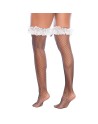 Bas résille noirs style soubrette mi‑cuisse - Mapalé