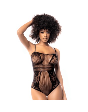 Body résille noire 