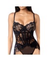 Body Mapalé en résille transparente à sequins 