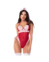 Body infirmière noir en maille et dentelle avec accessoire tête – Mapalé
