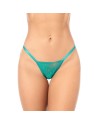 Babydoll dentelle turquoise et string 