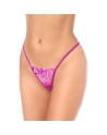 Babydoll sexy en résille brodée florale et string 