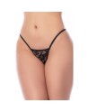 Babydoll noir en dentelle transparente minimaliste – Mapalé