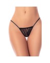 Babydoll noir en dentelle avec dos ouvert à sangles – Mapalé