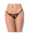 Babydoll noir et chair en satin avec broderie florale – Mapalé