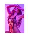 Bodystocking en résille noire, ouvert à l’entrejambe - Mapalé