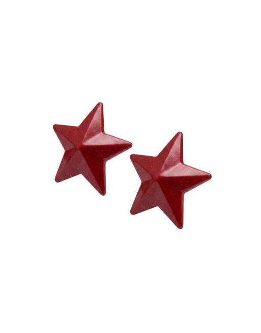 Nipple Métal rouge Cache tétons d'étoile 