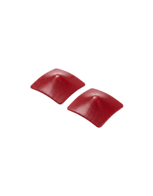 Nipple Métal rouge Cache tétons carré 