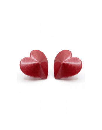 Nipple Métal rouge Cache tétons cœur 