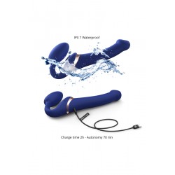 sexy Strap-on-me Multi Orgasm bleu nuit XL