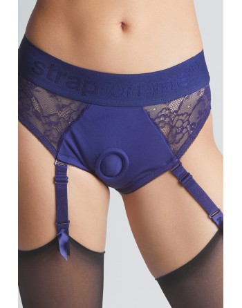 Harnais lingerie Diva bleu