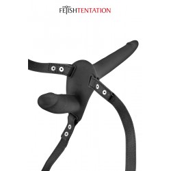 sexy Double gode ceinture noir - Fetish Tentation