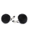 Pinces à seins avec pompoms noires 