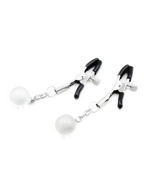 Pinces à seins réglables avec bijoux 