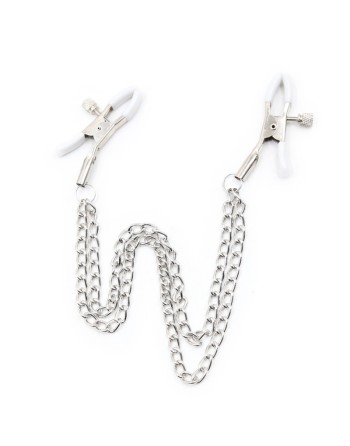 Pinces à seins réglables avec double chainettes 