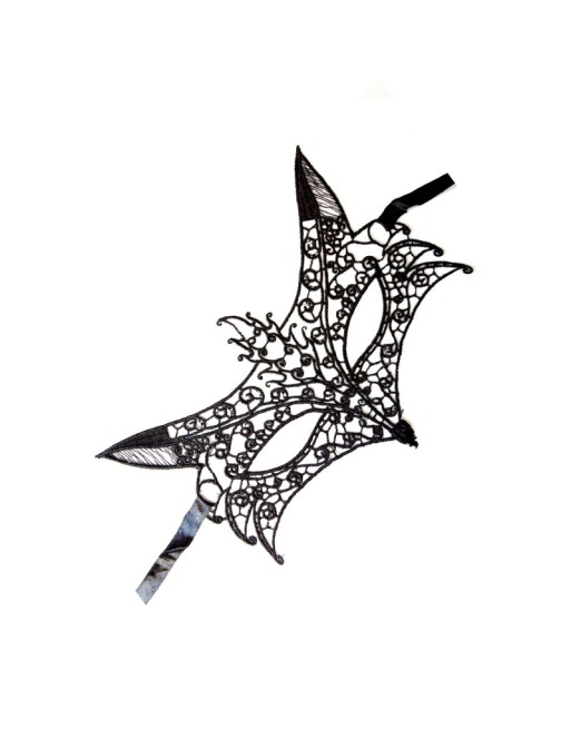 Masque souple dentelle noire 