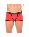 Mini-Pants rouge échancré avec zip 