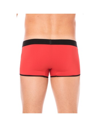 Mini-Pants rouge échancré avec zip 