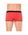 Mini-Pants rouge échancré avec zip 