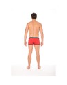 Mini-Pants rouge échancré avec zip 