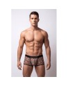 Boxer en résille imprimé léopard