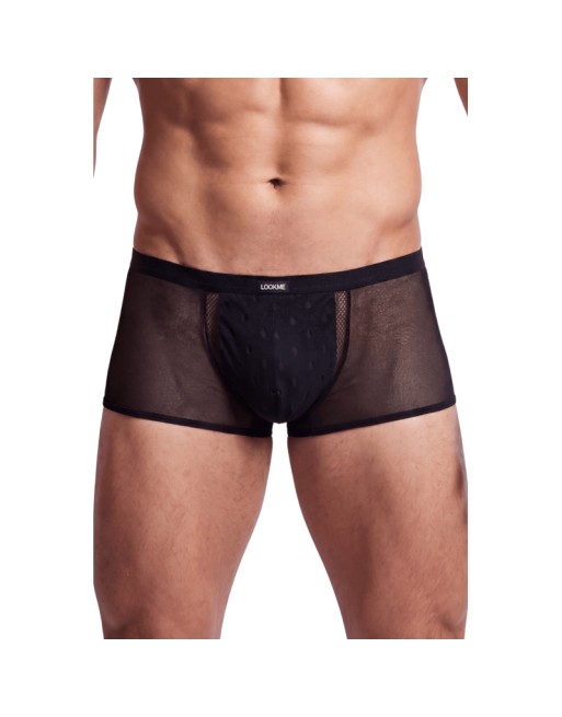 Boxer noir semi opaque