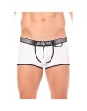 Mini-Pants blanc échancré avec zip 