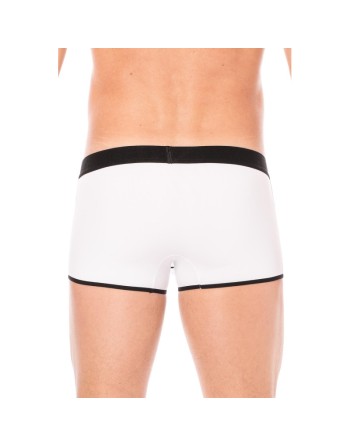 Mini-Pants blanc échancré avec zip 