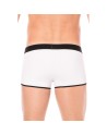 Mini-Pants blanc échancré avec zip 