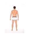 Mini-Pants blanc échancré avec zip 