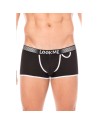 Mini-Pants noir échancré avec zip 
