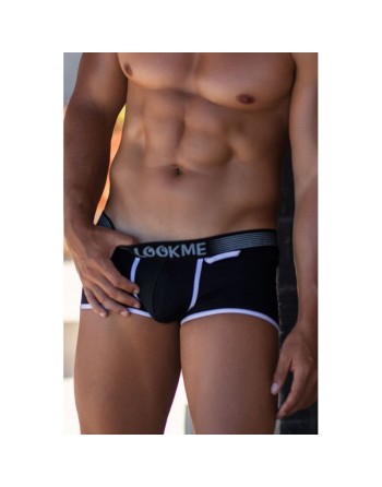 Mini-Pants noir échancré avec zip 