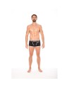 Mini-Pants noir échancré avec zip 
