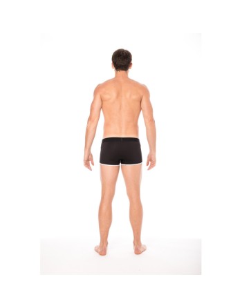 Mini-Pants noir échancré avec zip 