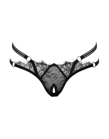 String ouvert Rio noir en dentelle - Cottelli LINGERIE