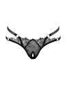 String ouvert Rio noir en dentelle - Cottelli LINGERIE