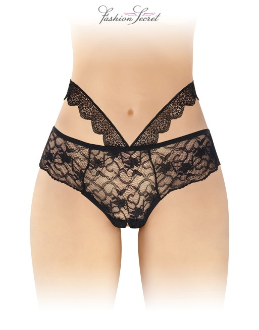 Culotte ouverte noire Marie - Fashion Secret