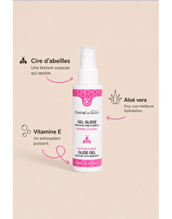 Lubrifiant Bio Barbe à papa 100ml - Divinexstases