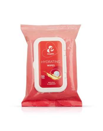 25 lingettes hydratantes avec lubrifiant et huiles - EasyGlide