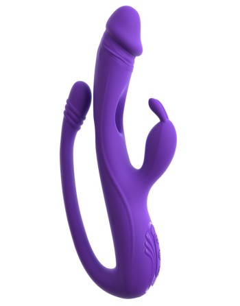 Vibro Rabbit avec tickler flexible - Sweet Smile
