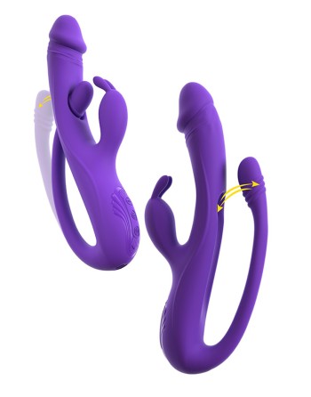 Vibro Rabbit avec tickler flexible - Sweet Smile
